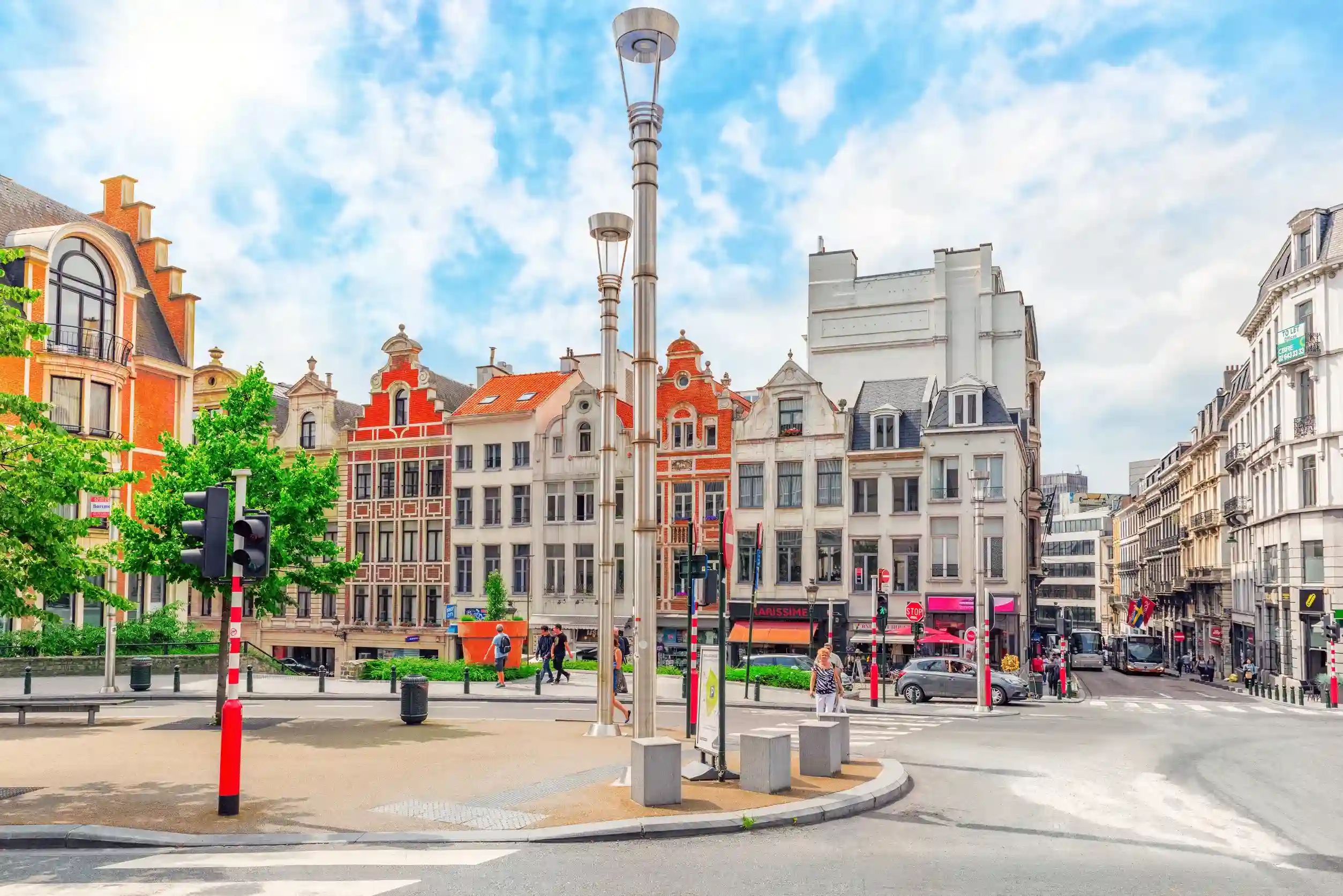 city views cozy european cities brussels belgium