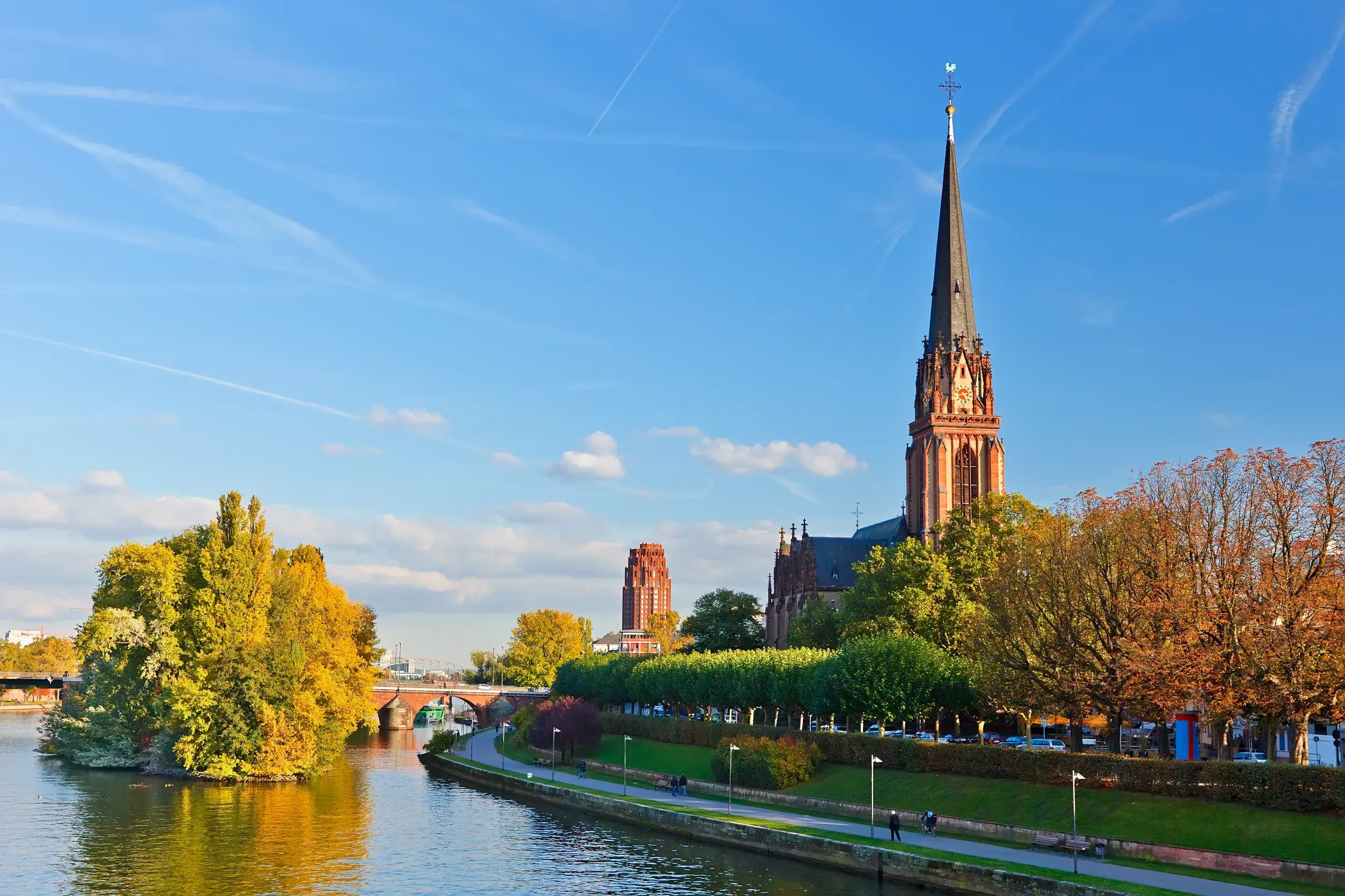 dreikonigskirche an evangelical church in frankfurt germany