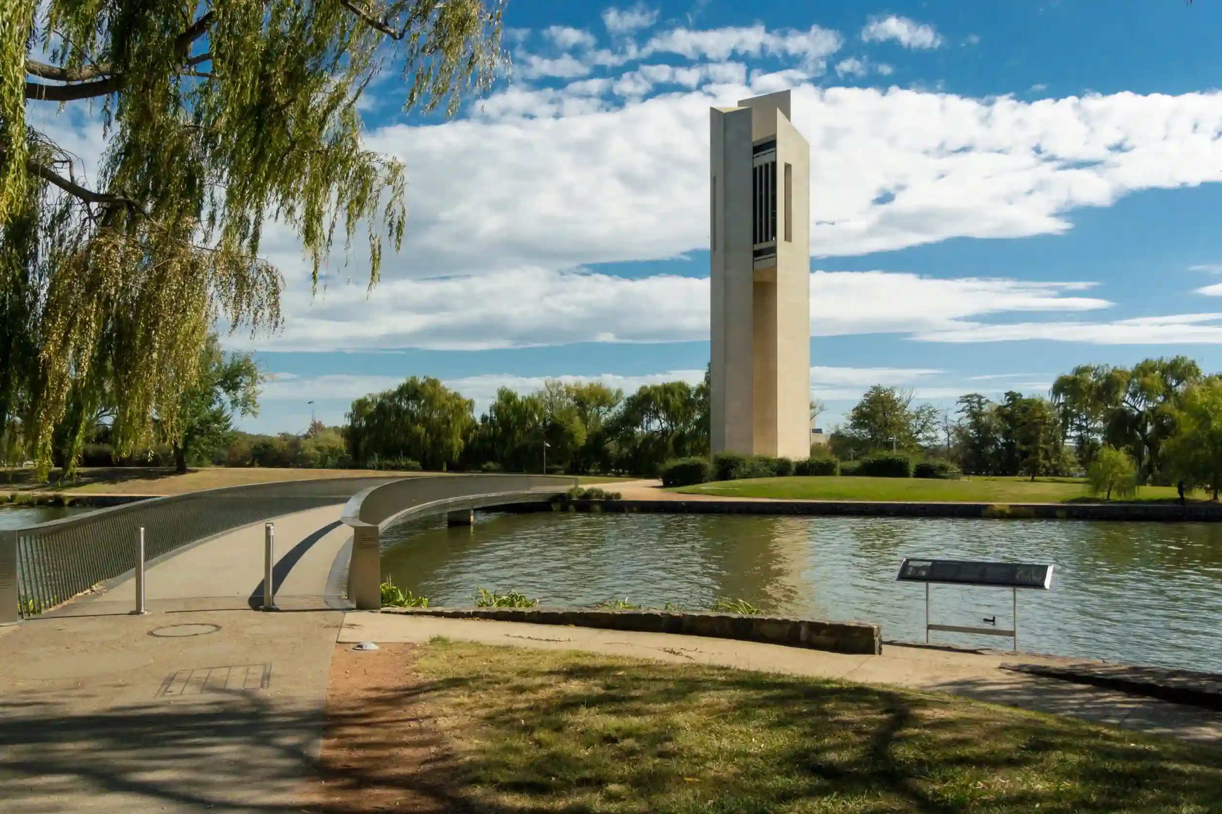 national carillon canberra australia gifted by the uk this modern tower