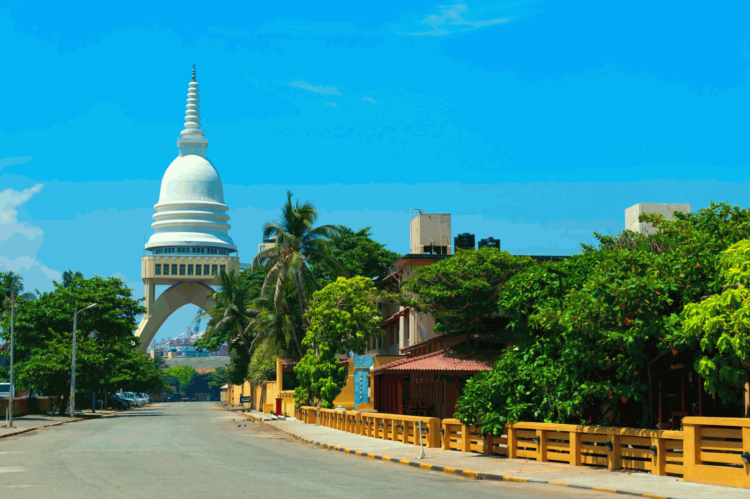 panorama of sambodhi chaithya buddhist temple
