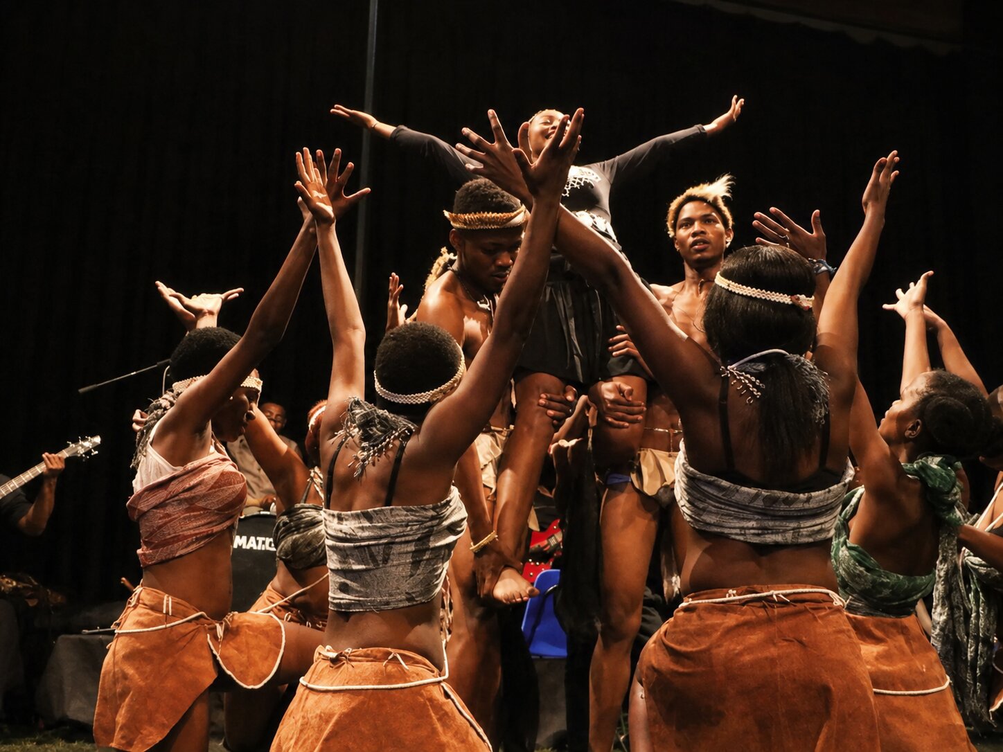 Performers from Botswana participating in Maitisong Festival