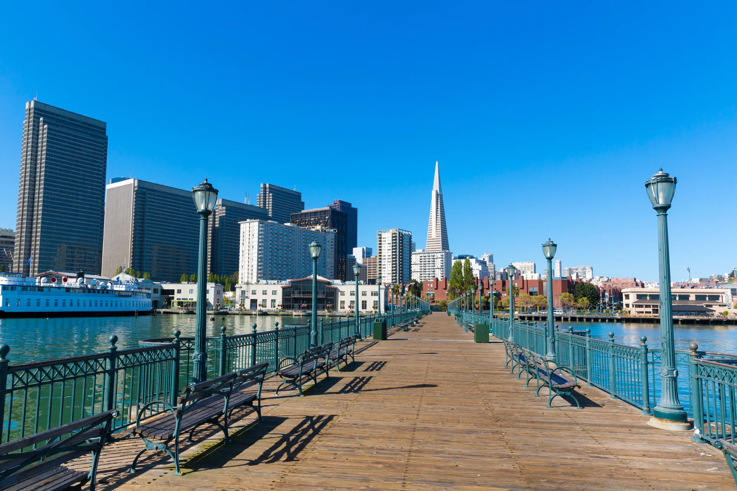 san francisco downtown from pier