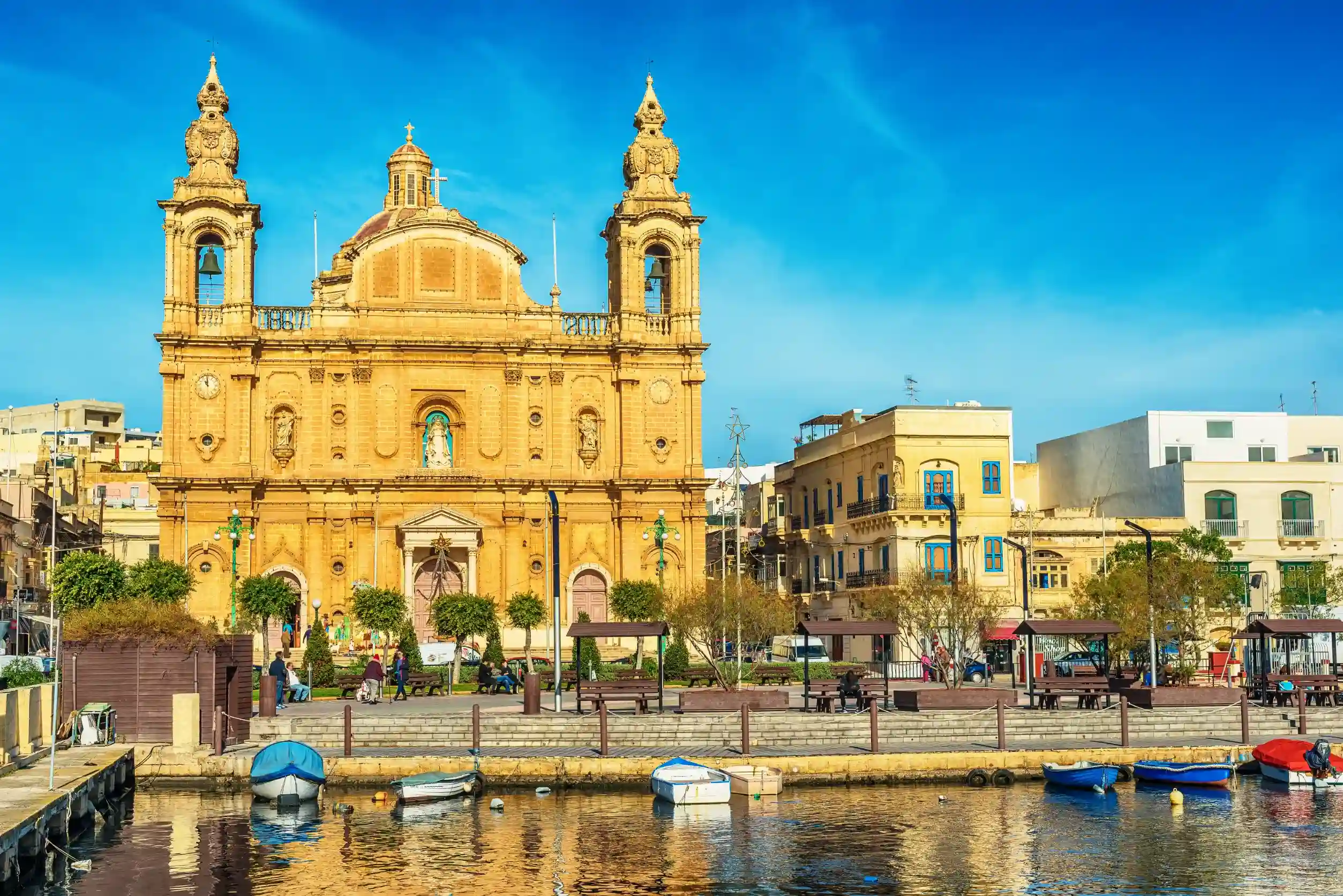 st joseph parish church msida malta in the morning