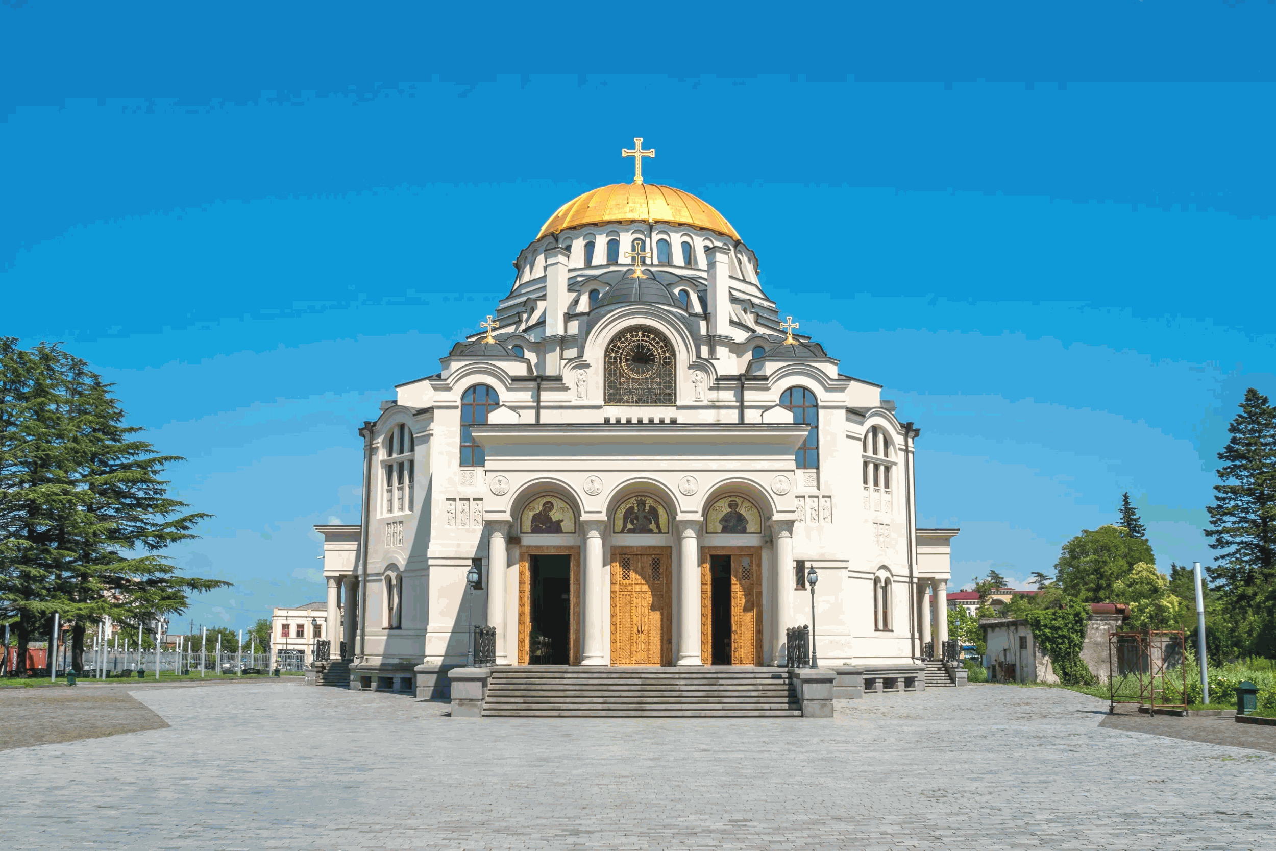 the famous cathedral in poti georgia