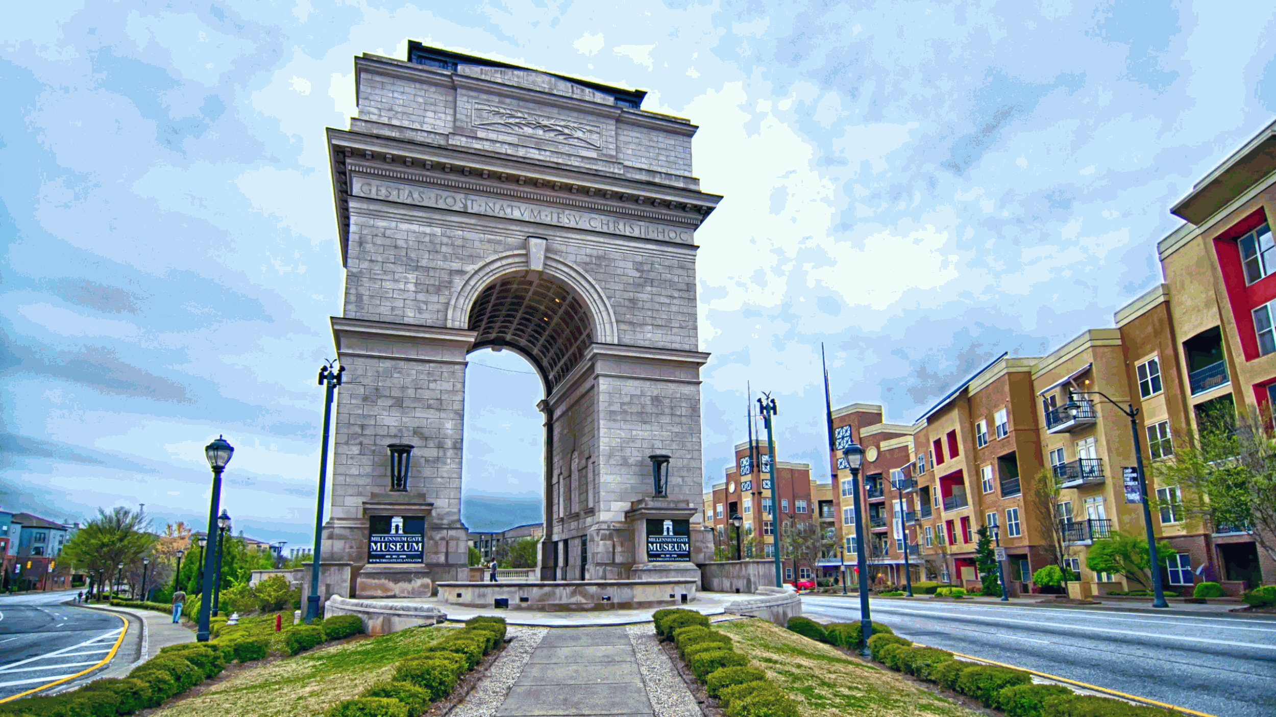 the millennium gate triumphal arch in midtown atlanta georgia