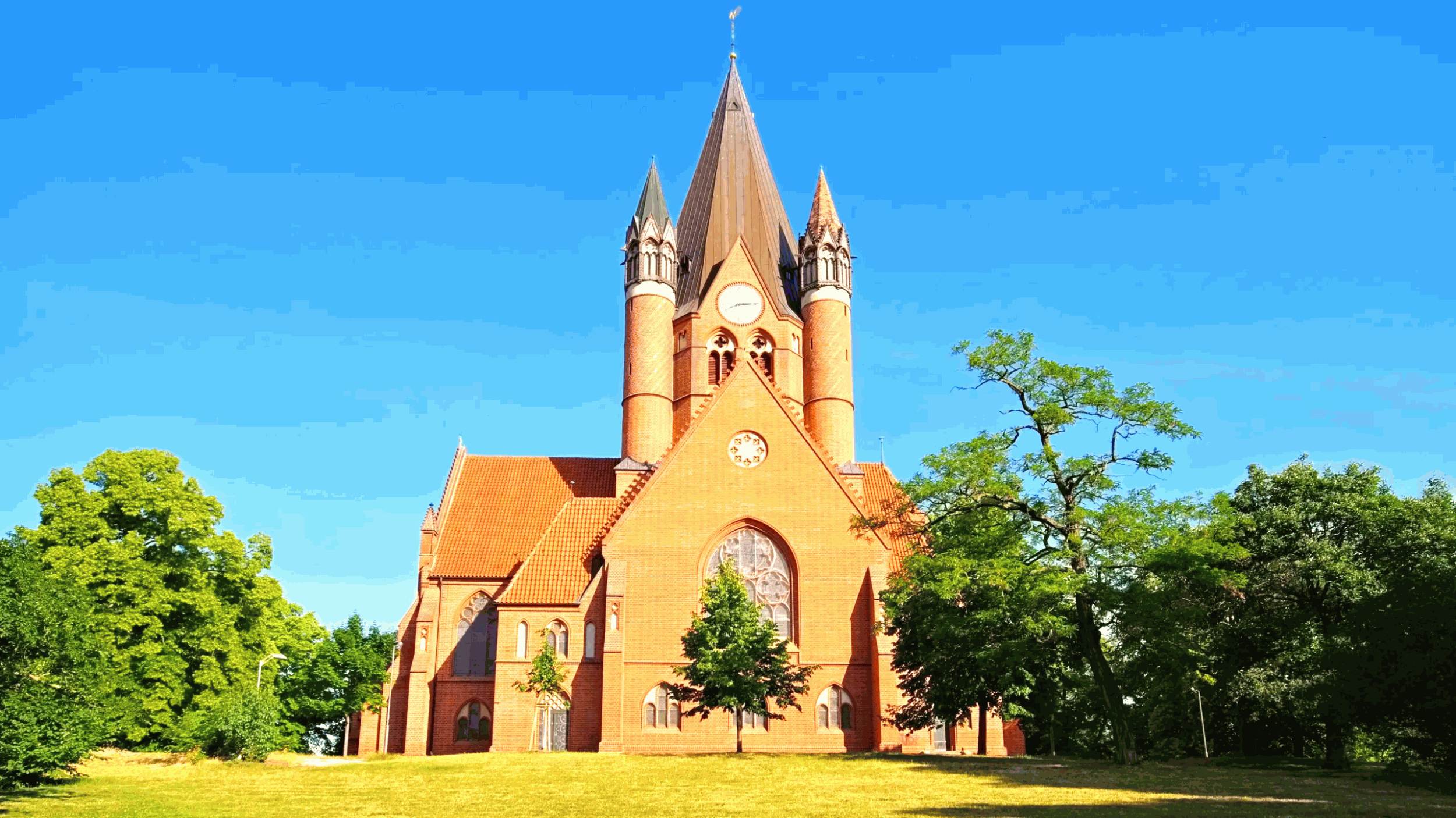 the paulus protestant church in gothik germany