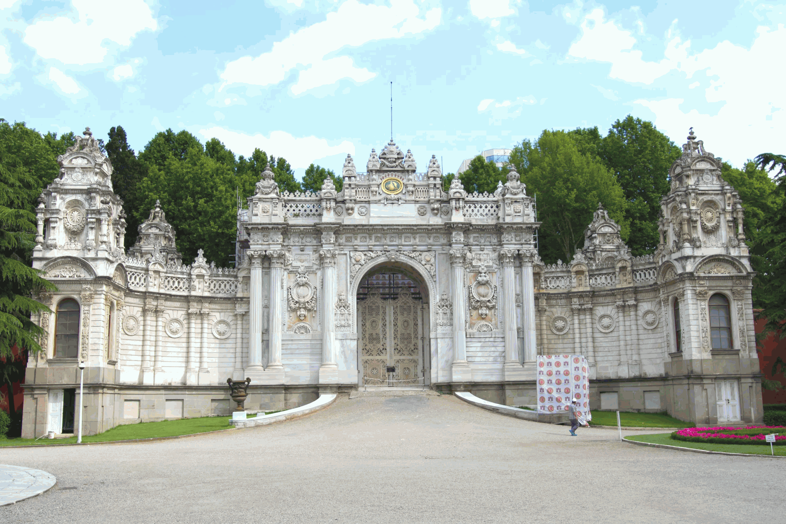 the sultan gate dolmabahce palace in istanbul turkey