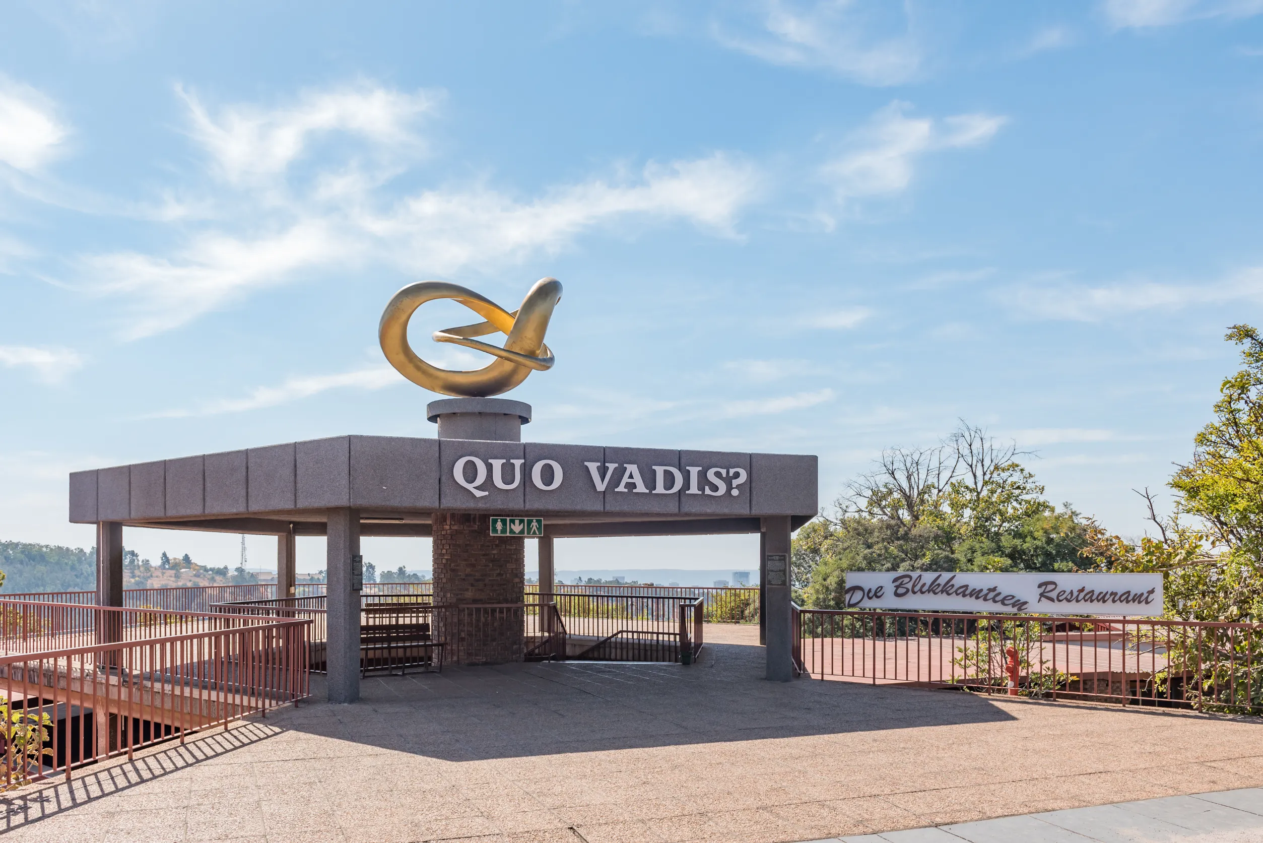 viewing deck at the voortrekker monument on monument hill